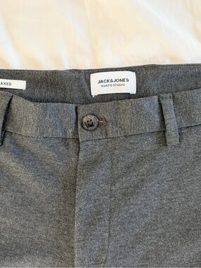 Jack & Jones Gray Slim Chinos